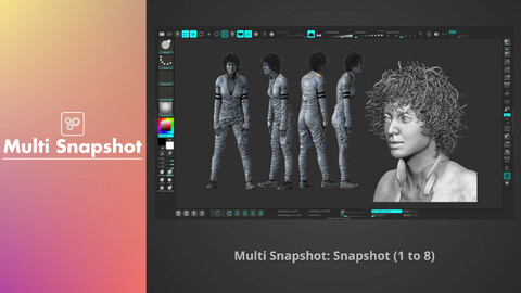 Multi Snapshot - ZBrush Plugin