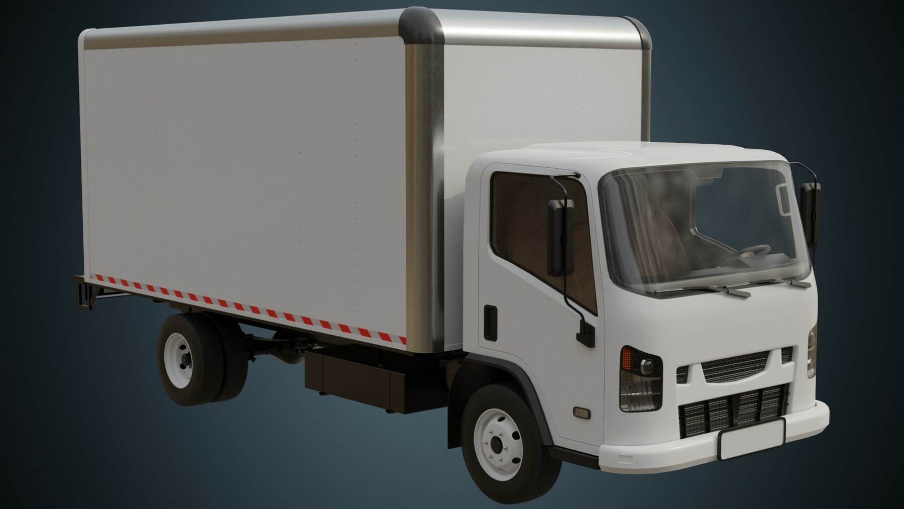 ArtStation - Box Truck 1A | Game Assets