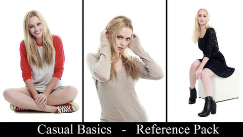 x130 Casual Basics - Model Pose Reference Pack