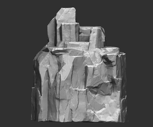 ArtStation Stone Cliff Game Assets