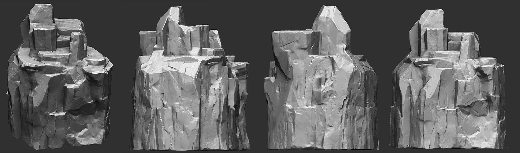 ArtStation Stone Cliff Game Assets