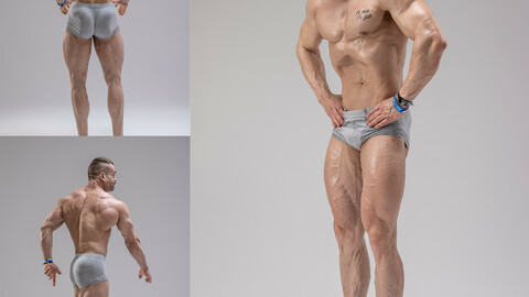 328 Male Anatomy Reference Pictures 3PSD