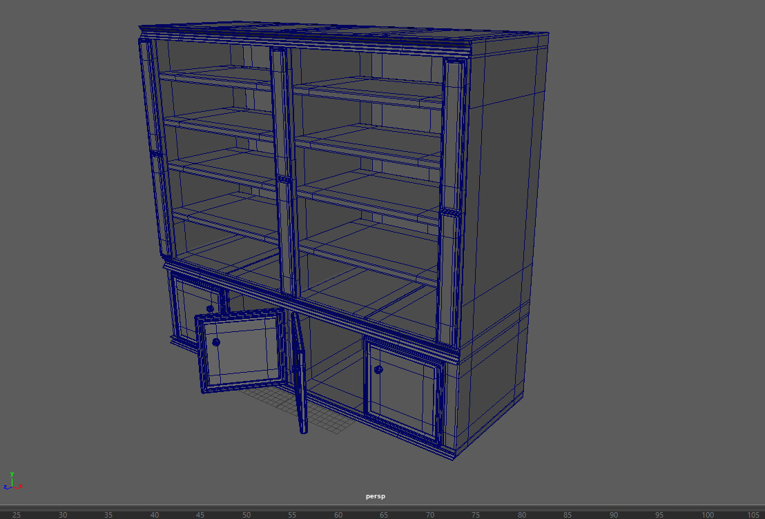 ArtStation book shelf Game Assets