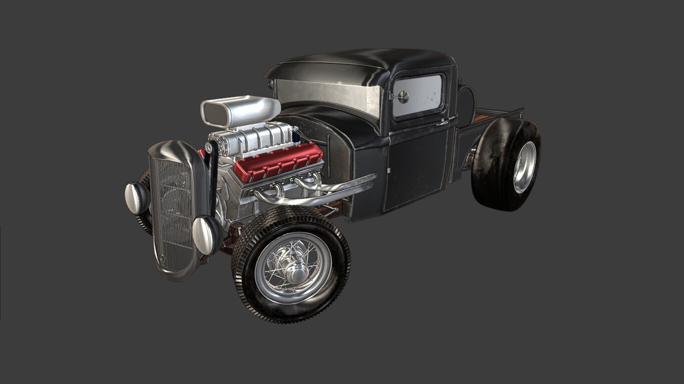 ArtStation - HOT ROD GAME READY | Game Assets