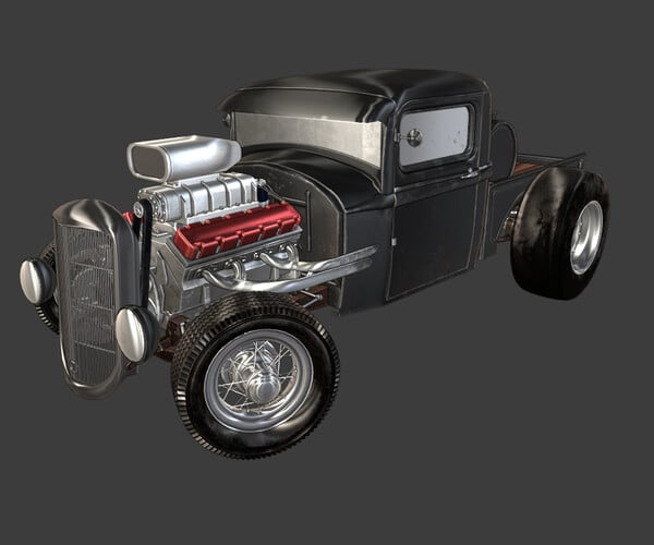 ArtStation - HOT ROD GAME READY | Game Assets