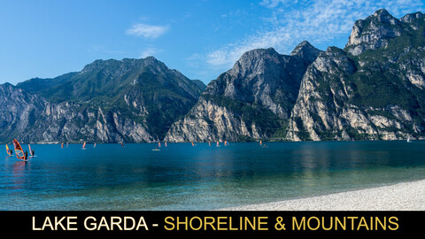 Lake Garda Photopack - Shoreline and Mountains