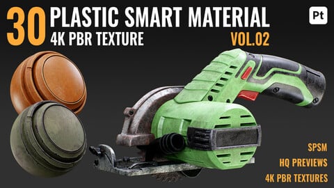 30 PLASTIC SMART MATERIAL & PBR TEXTURE - VOL 02