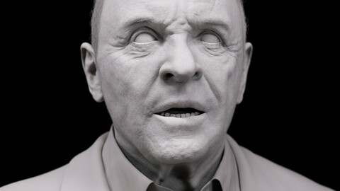 Anthony Hopkins likeness - Zbrush sculpt