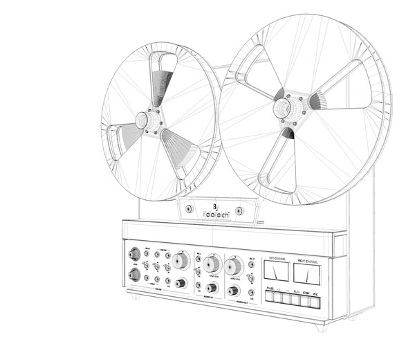 ArtStation Reel to Reel Tape Recorder Game Assets