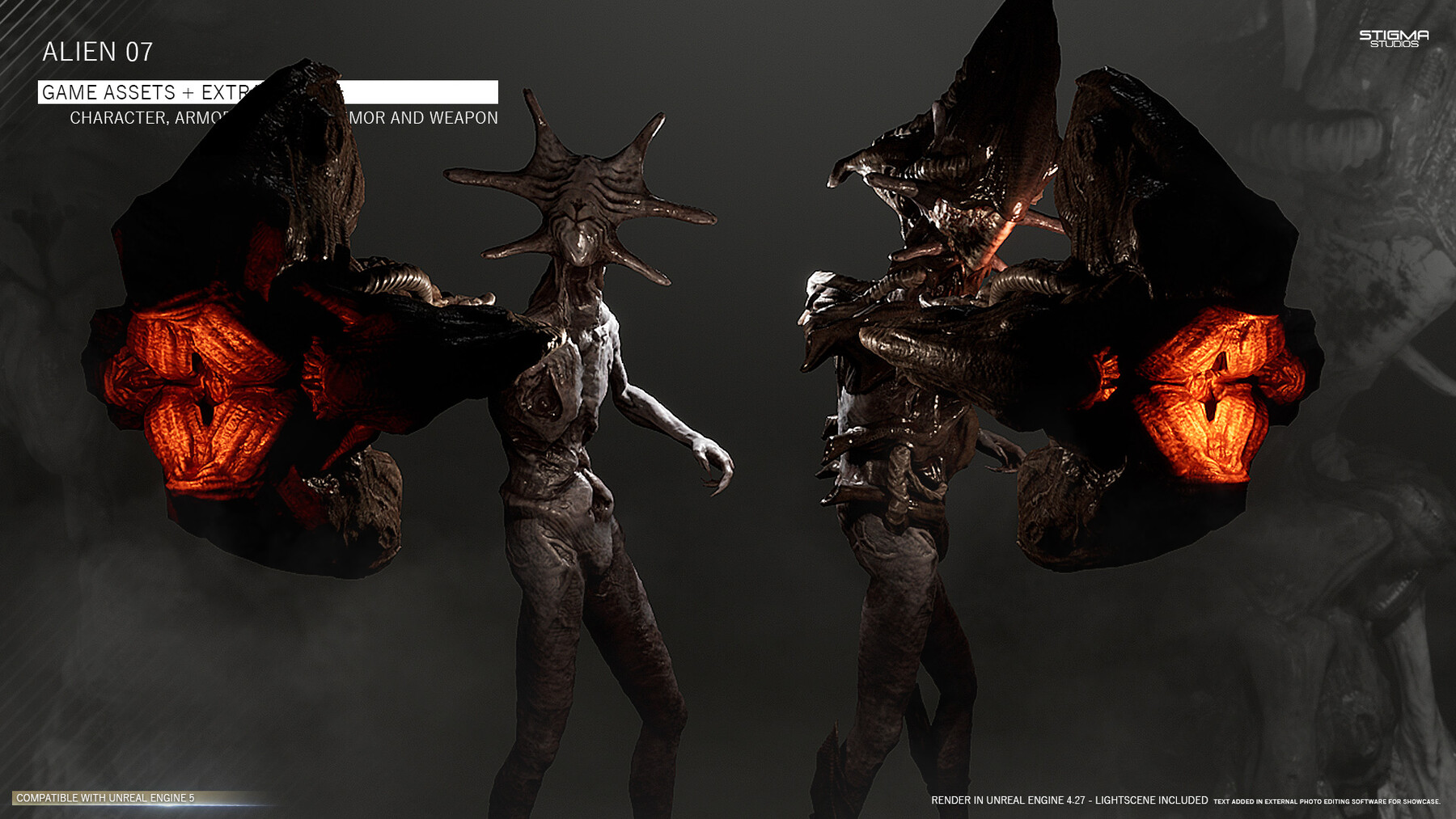 ArtStation - Alien 07 - Game Assets + Extra | Game Assets