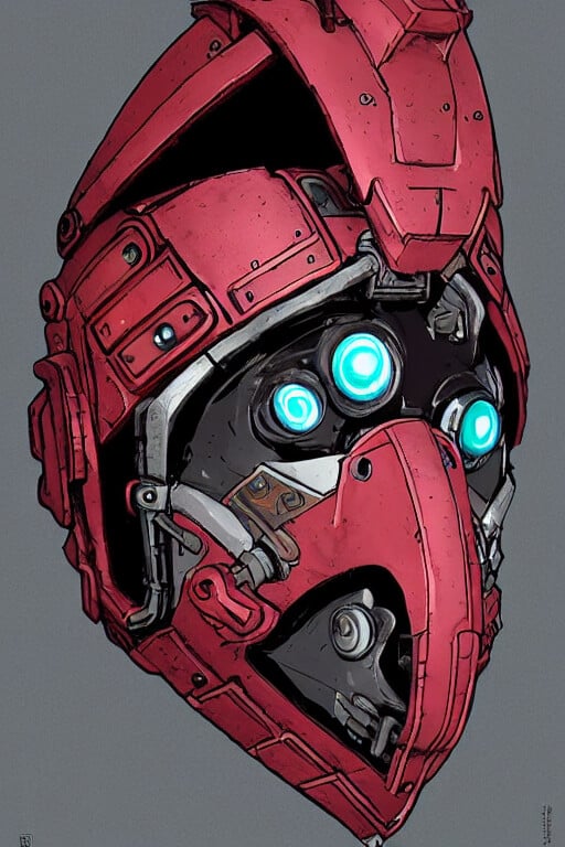 ArtStation - Helmet mask Borderland Style 2k image png collection ...