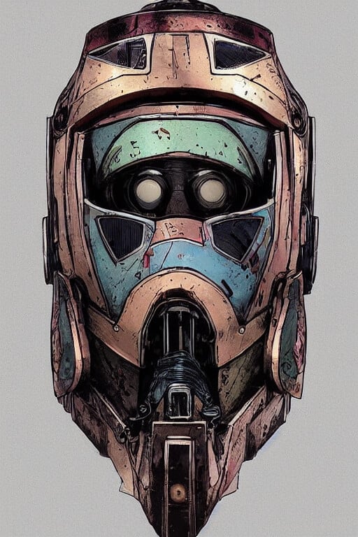 ArtStation - Helmet mask Borderland Style 2k image png collection ...