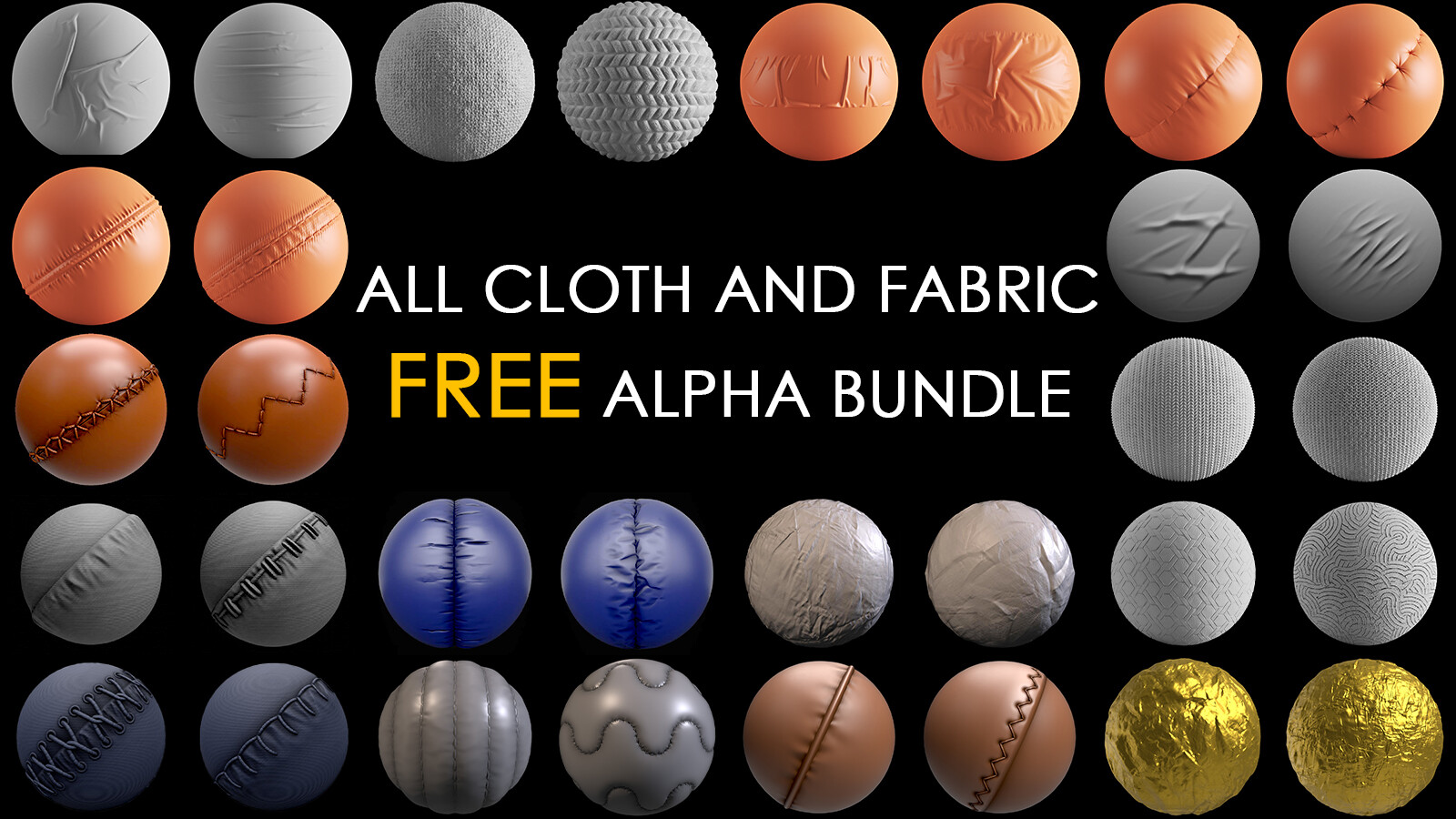zbrush cloth and drapery alpha free