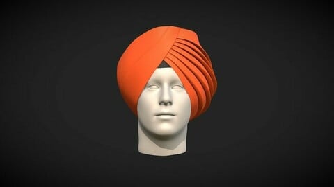 Sikh turban 3d model