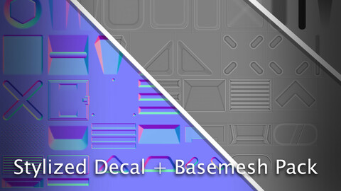 Stylized Decal + Basemesh Pack