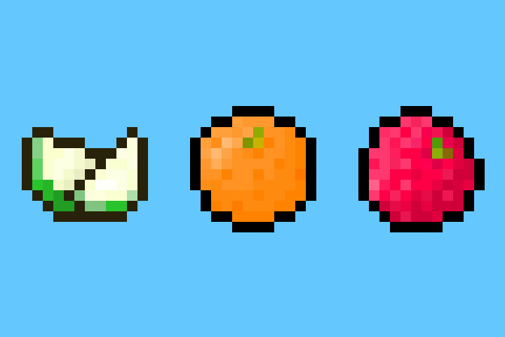 ArtStation - Pixel fruits