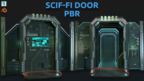 scifi door (doorways) 3D model