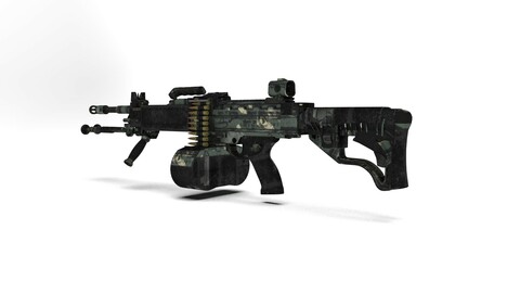 Negev machine gun  ( all items are detached )