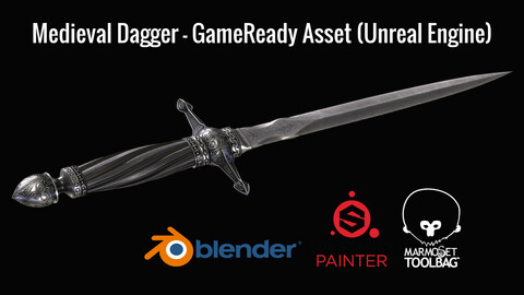 Medieval Dagger - GameReady Model (Unreal Engine)
