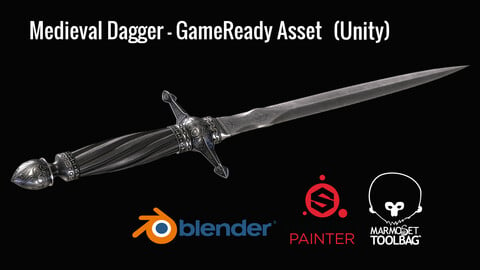 Medieval Dagger - GameReady Model (Unity)