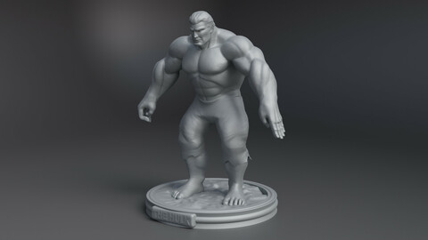 The Hulk 3D print model