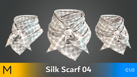Silk Scarf 04 Marvelous Designer, CLO3D