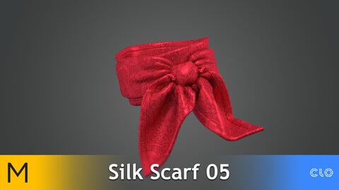 Silk Scarf 05 Marvelous Designer, CLO3D