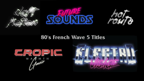 80s Frech Wave 5 Titles