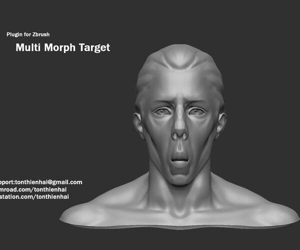 morph target for posed characte zbrush