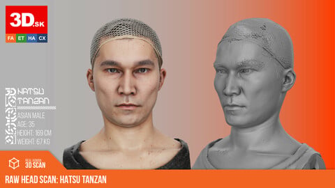 Raw 3D Head Scan | Hatsu Tanzan