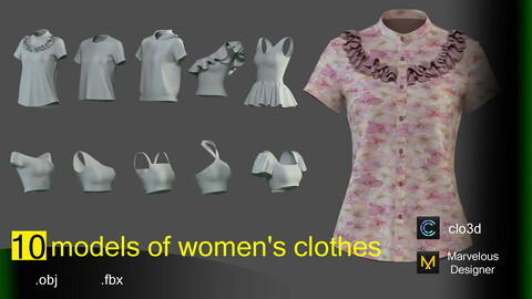 10 models of women's clothes