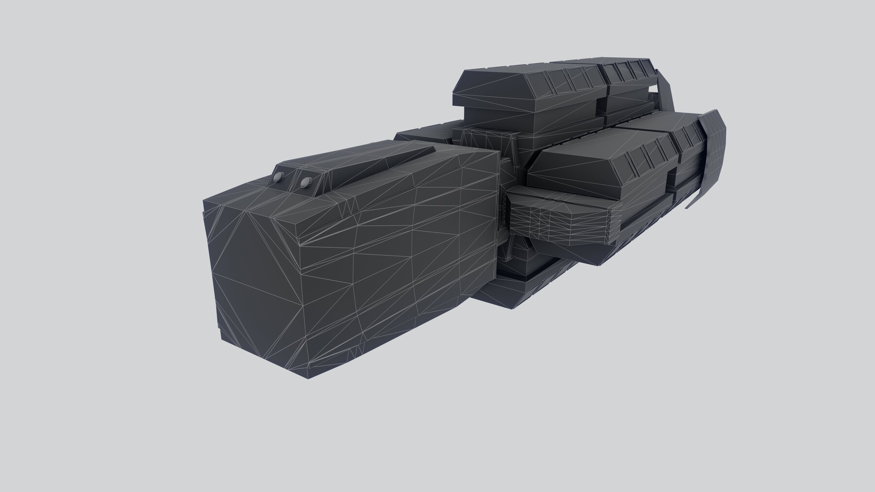 ArtStation - Assassin spaceship low-poly | Game Assets