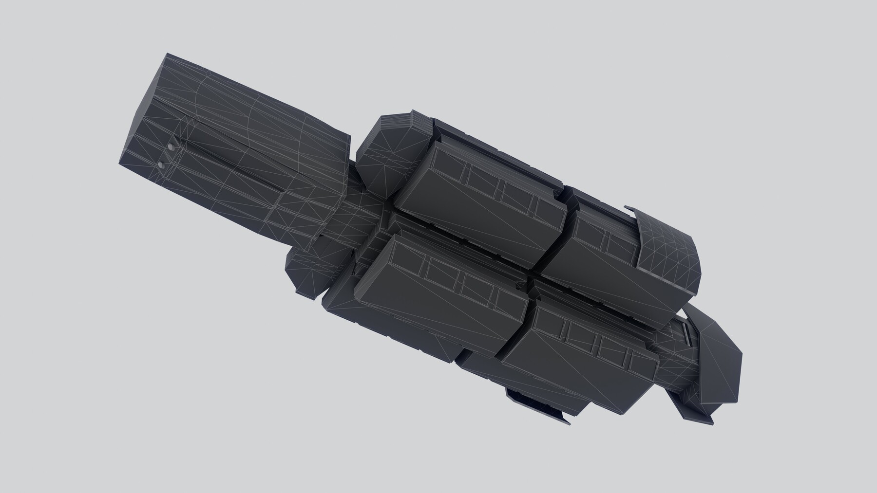 ArtStation - Assassin spaceship low-poly | Game Assets