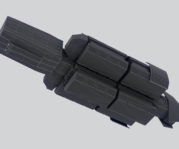 ArtStation - Assassin spaceship low-poly | Game Assets