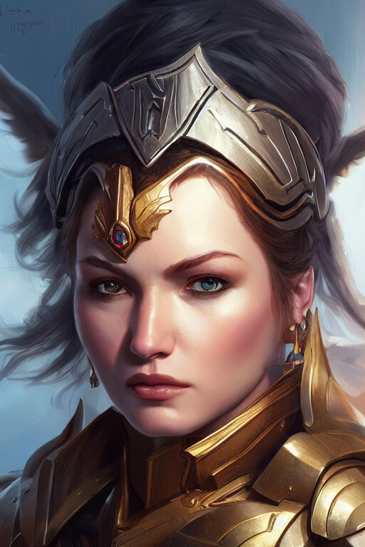 ArtStation - Valkyrie sky Amazon beauty Hero Fantasy 3k collection ...