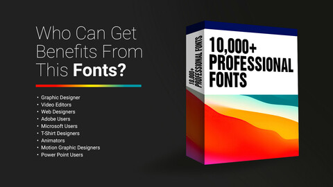10,000+ Professional Fonts