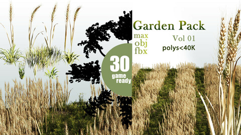 Garden Pack (Nature_Grass with Wheat ) vol 01