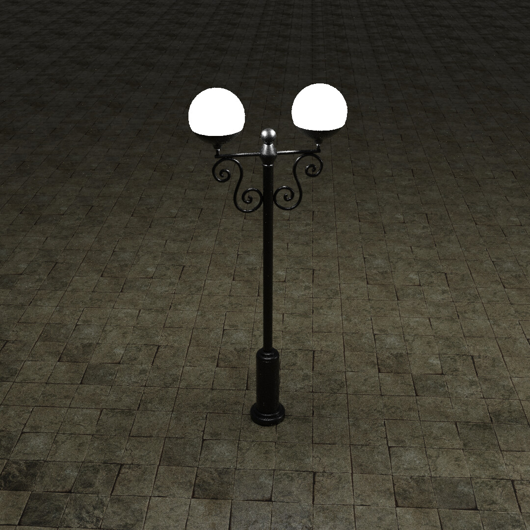 ArtStation - street Lamp Package 3dasset Street Light | Game Assets
