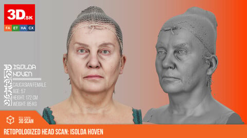 Raw 3D Head Scan | Isolda Hoven