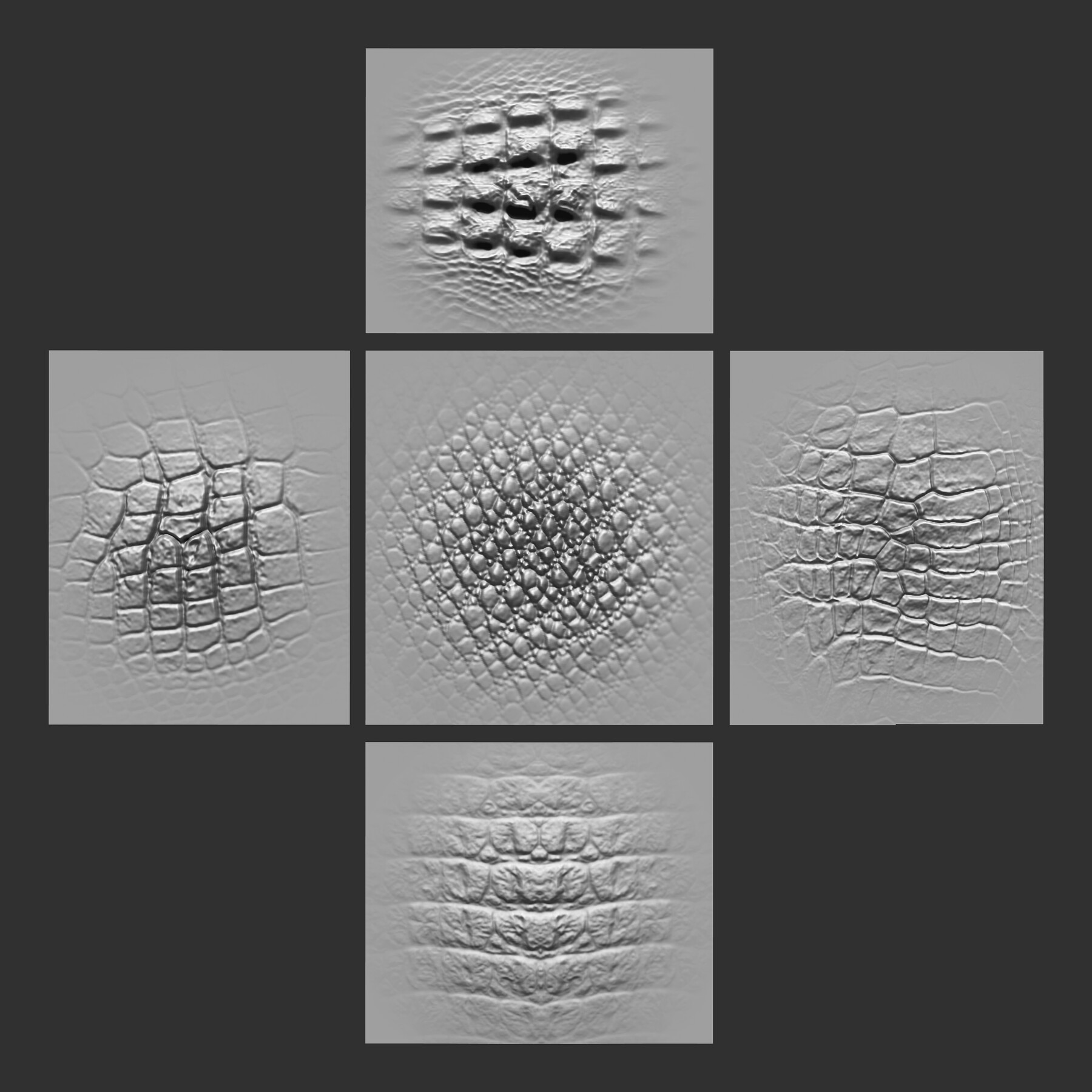 ArtStation 40 Animal Skin Alpha and Brush Brushes