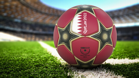Star Soccer Ball-Qatar 2022