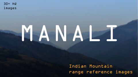 Indian (Manali) Mountain reference image pack