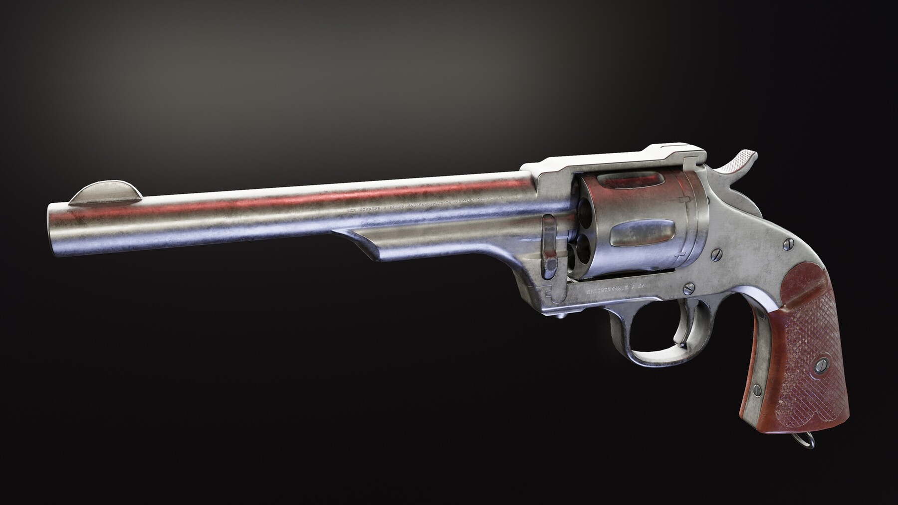 ArtStation Merwin Hulbert Revolver Game Assets