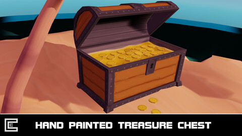 Hand Painted Treasure Chest