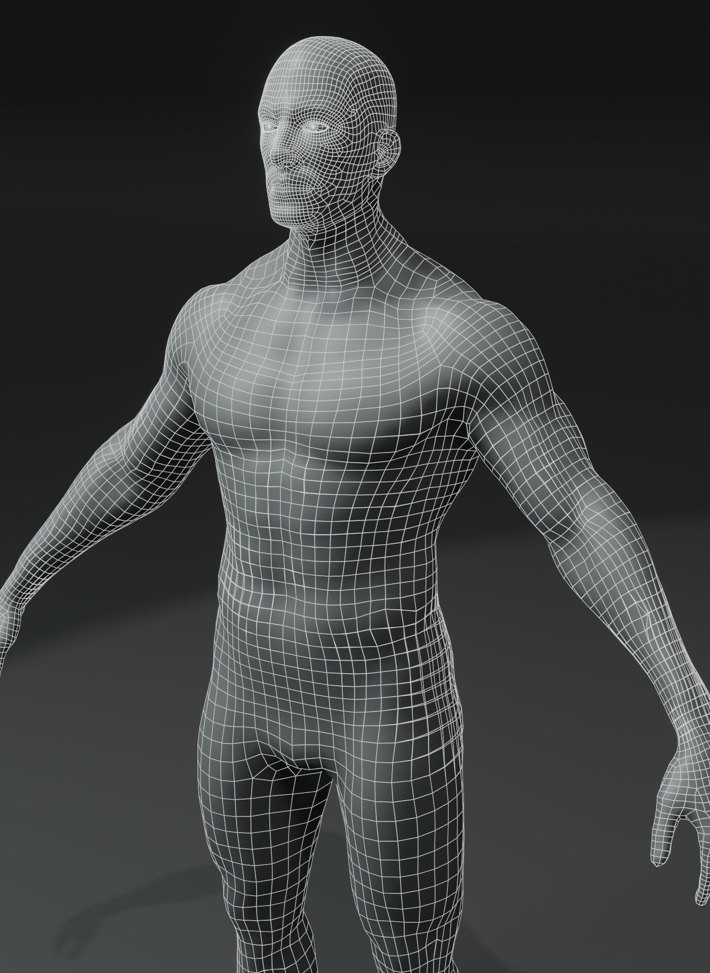 ArtStation - Male Body Base Mesh 28 Animations 3D Model 10k Polygons ...