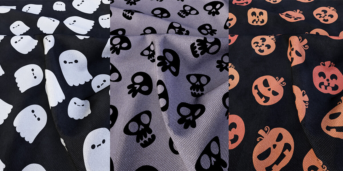 ArtStation - 30 Tileable Halloween Fabric VOL1 + 4k PBR textures | Game ...