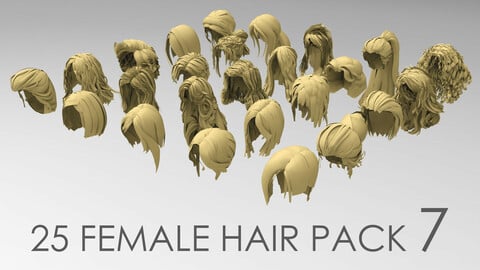 25 female hair pack 7