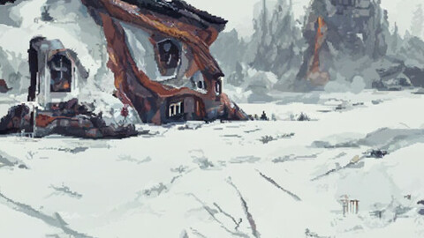 Winter small house