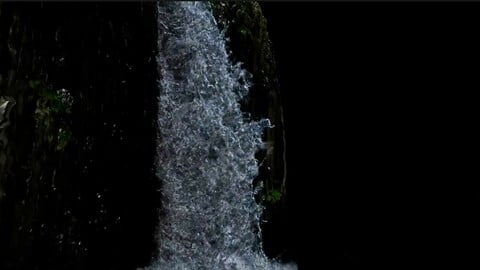 water fall houdini scene