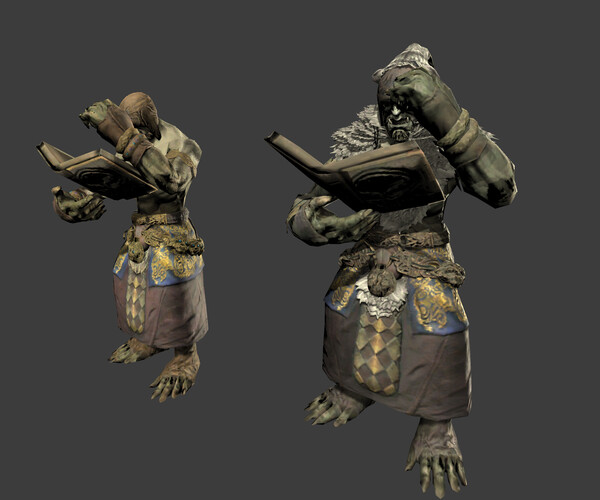 ArtStation - Mutant Orc Wizard | Game Assets